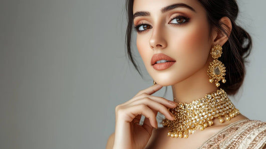 Woman wearing elegant gold jewelry, showing how jewelry becomes personal and emotionally meaningful