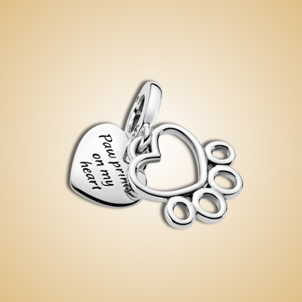 Loyal Pawprints Charm