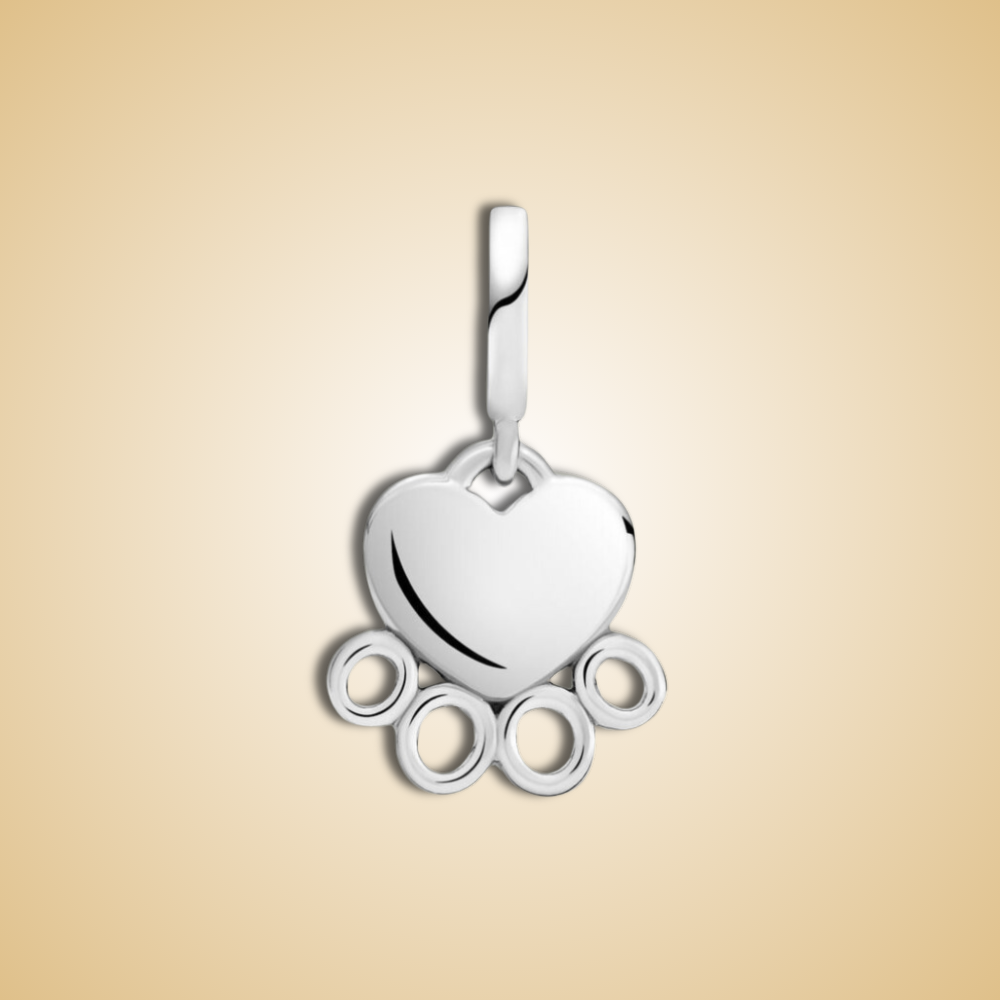 Loyal Pawprints Charm